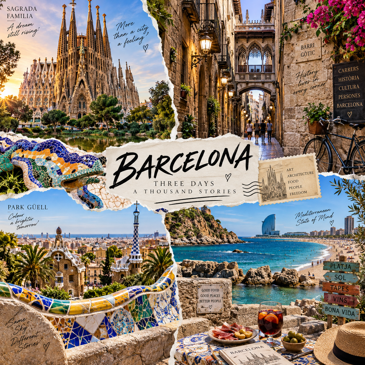 Itinerario de 3 días en Barcelona con recomendaciones locales